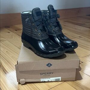 Sperry Dark Brown Duck Boots